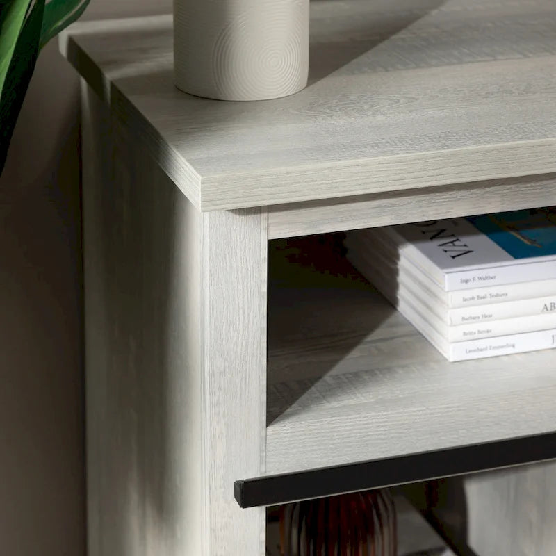 Meuble TV haut avec portes coulissantes façon grange