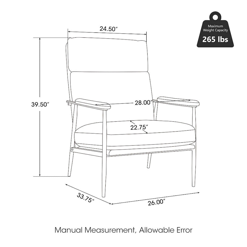 Fauteuil en similicuir Mid-Century Modern