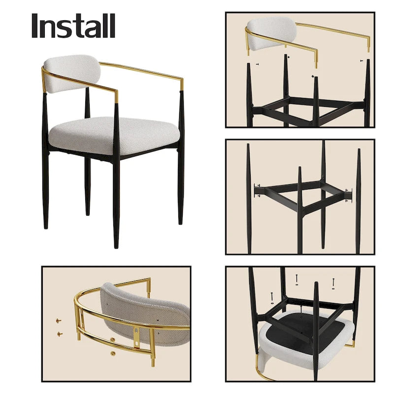 Chaises de salle à manger médiévales modernes