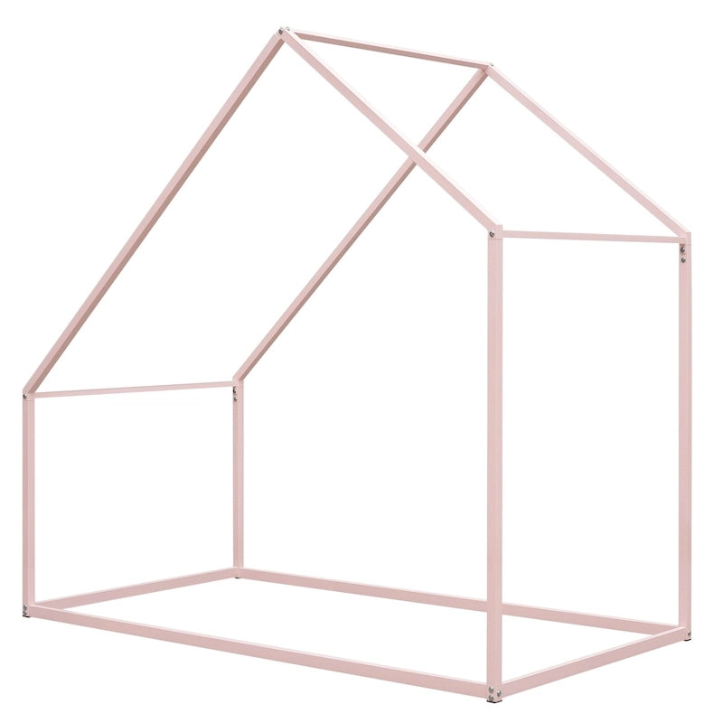 Lit cabane en métal pour enfant de taille double