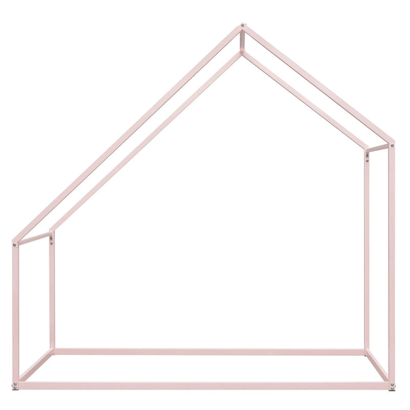 Lit cabane en métal pour enfant de taille double