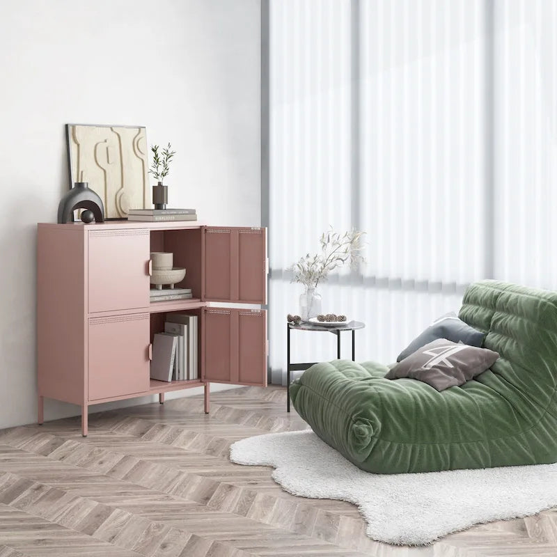 Armoire de rangement métallique multifonctionnelle