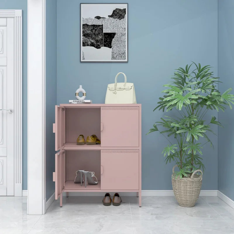 Armoire de rangement métallique multifonctionnelle