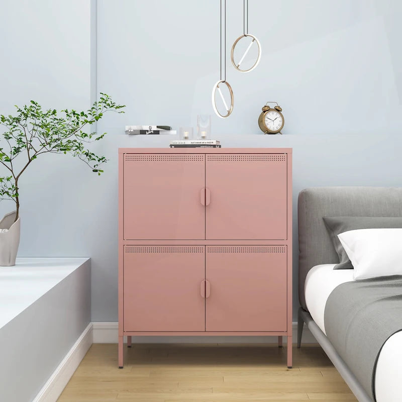 Armoire de rangement métallique multifonctionnelle