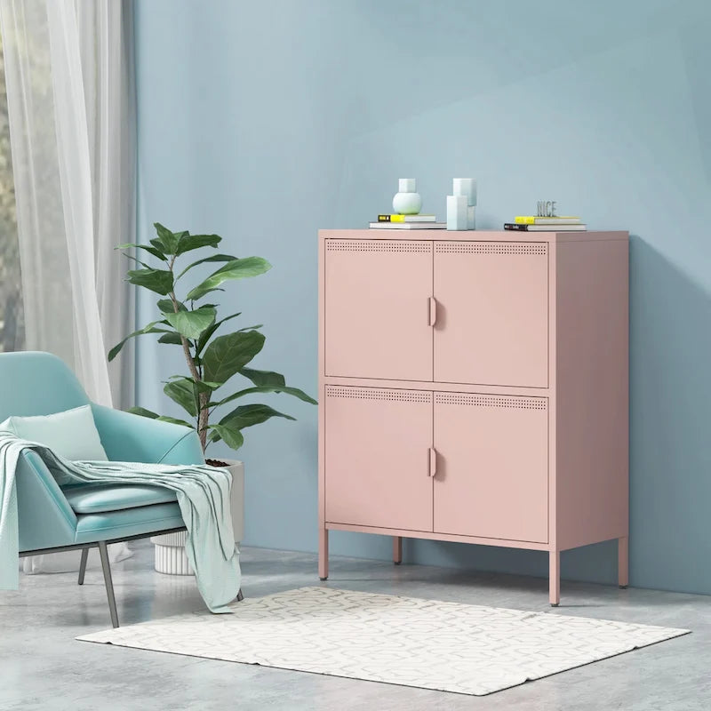 Armoire de rangement métallique multifonctionnelle