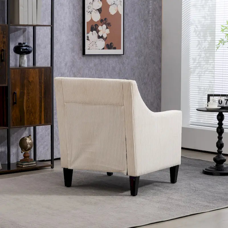 Fauteuil beige de style moderne