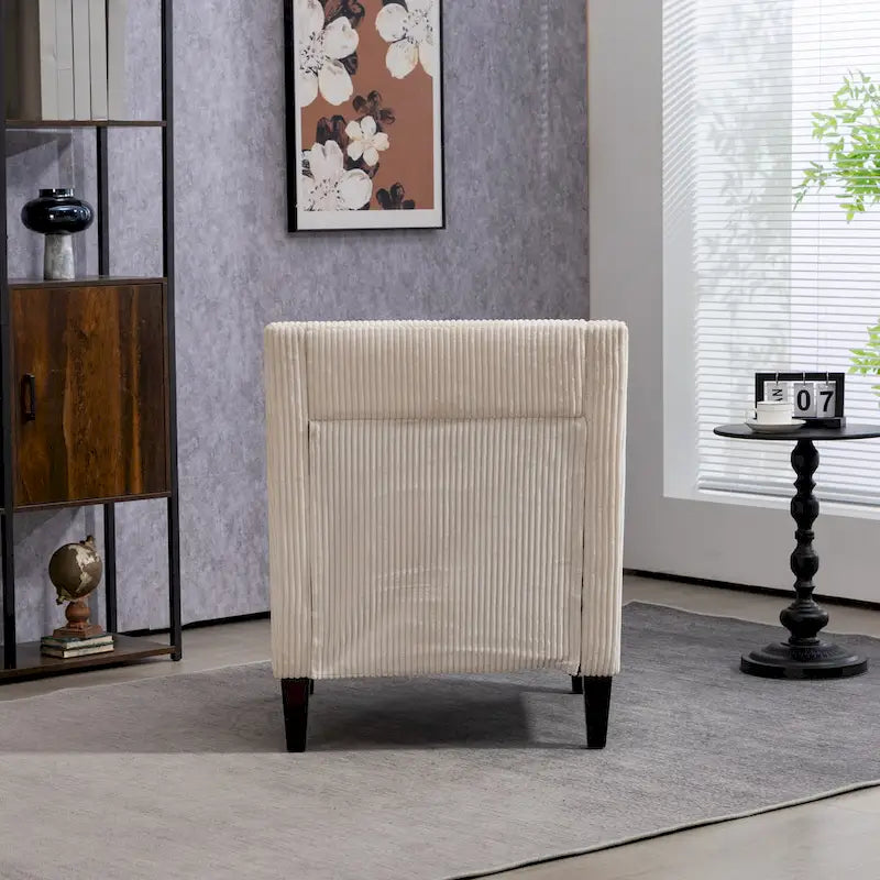 Fauteuil beige de style moderne