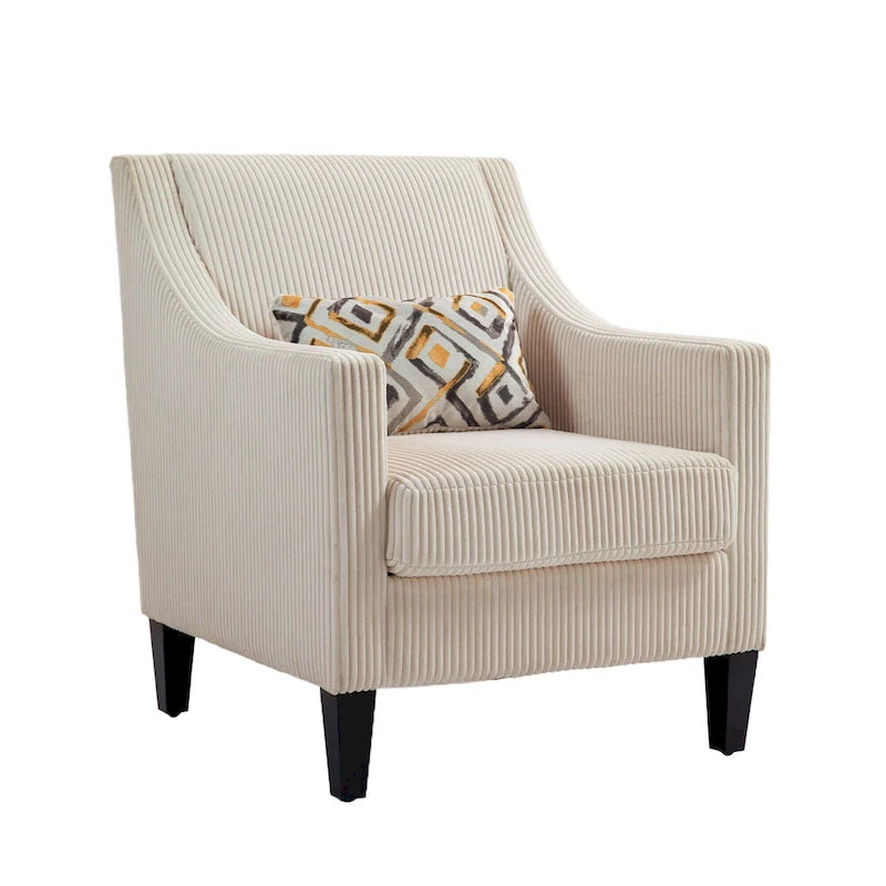 Fauteuil beige de style moderne