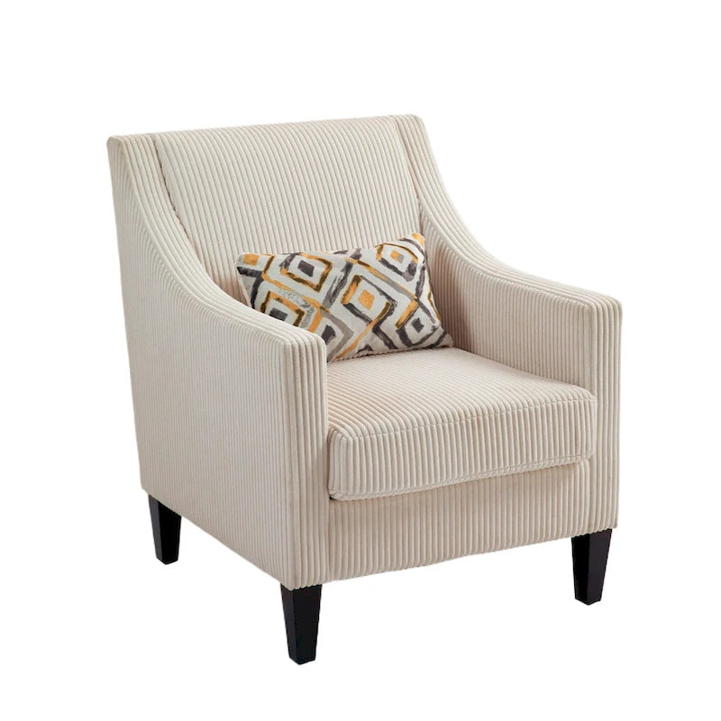 Fauteuil beige de style moderne