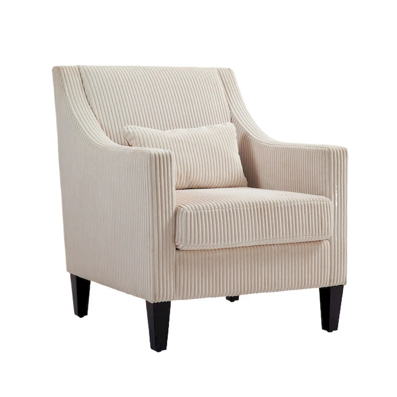 Fauteuil beige de style moderne