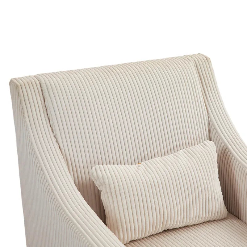 Fauteuil beige de style moderne