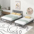 Lit plateforme moderne pleine grandeur en pin