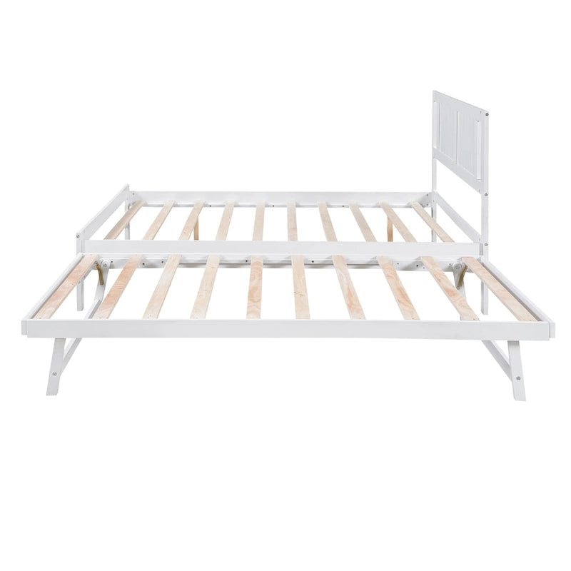 Lit plateforme moderne pleine grandeur en pin