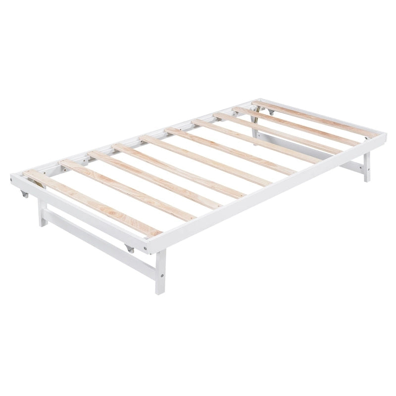 Lit plateforme moderne pleine grandeur en pin