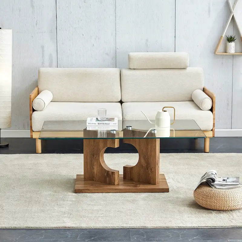 Table basse rectangulaire moderne