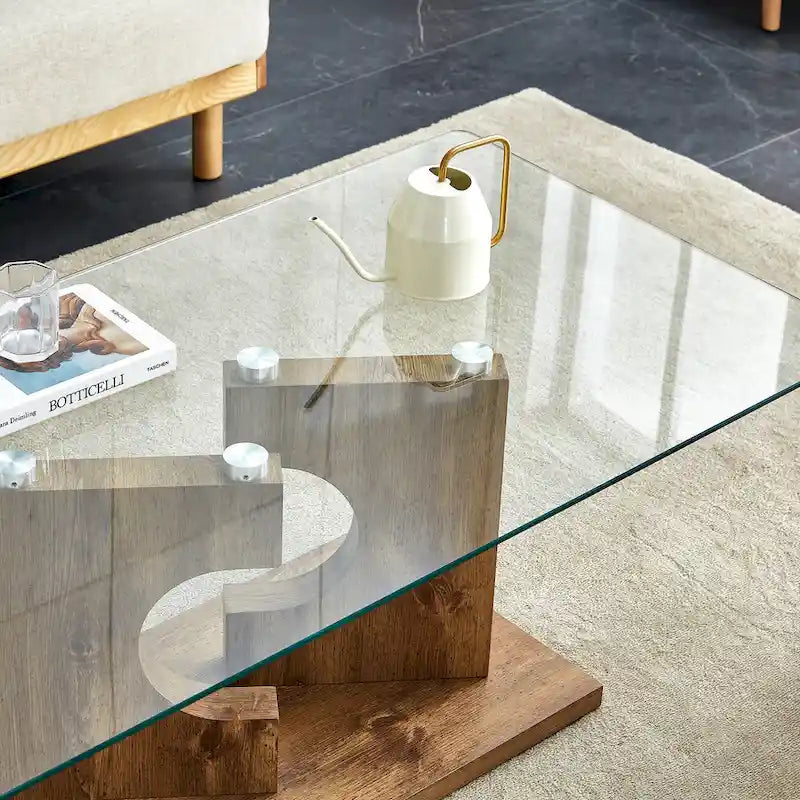 Table basse rectangulaire moderne