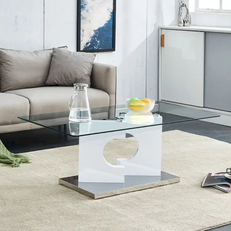 Table basse rectangulaire moderne