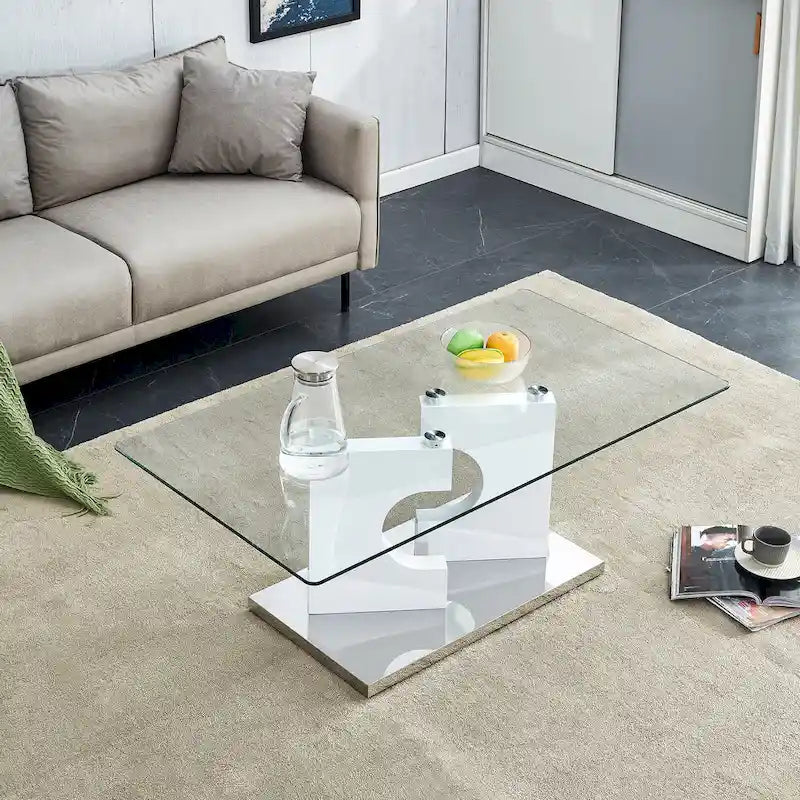 Table basse rectangulaire moderne