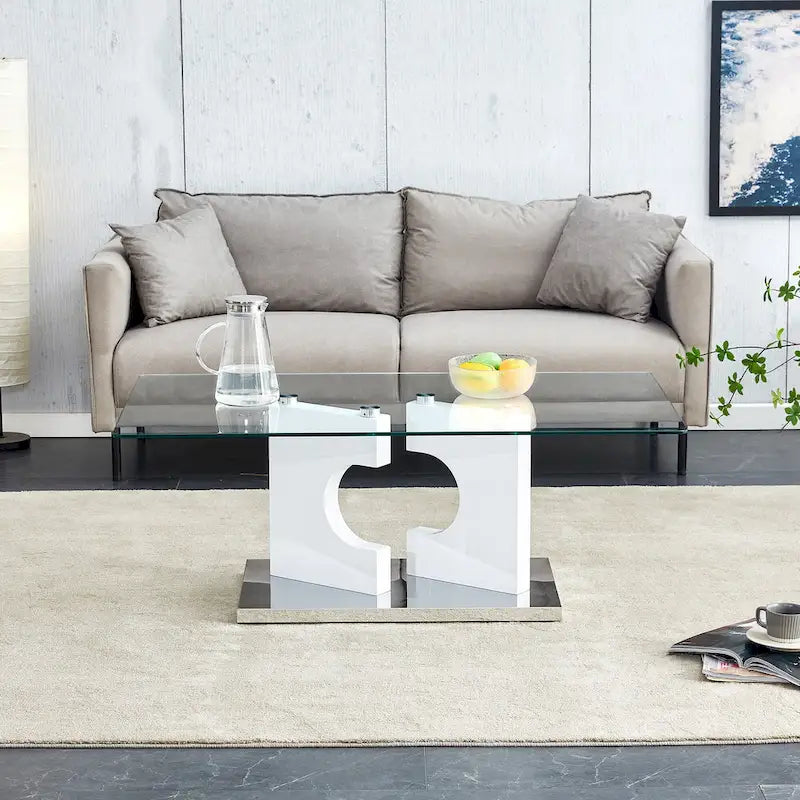 Table basse rectangulaire moderne