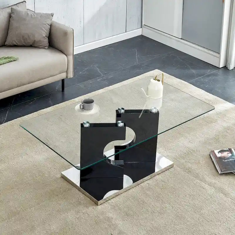 Table basse rectangulaire moderne