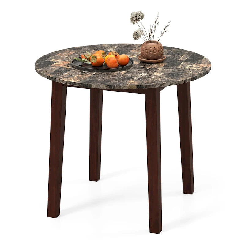 Table de salle à manger de cuisine, table à manger ronde