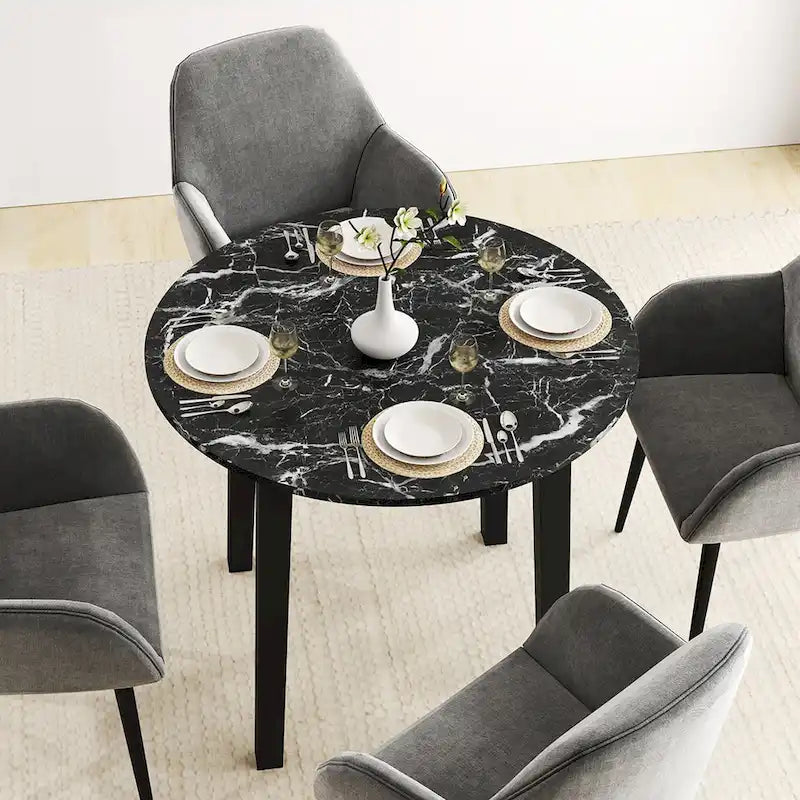Table de salle à manger de cuisine, table à manger ronde