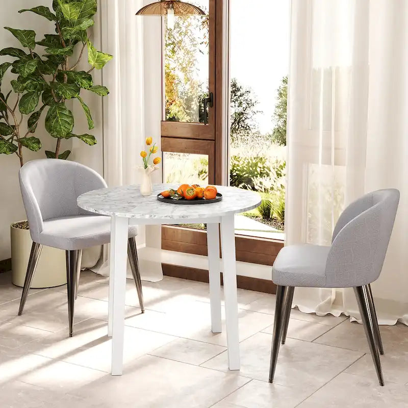 Table de salle à manger de cuisine, table à manger ronde
