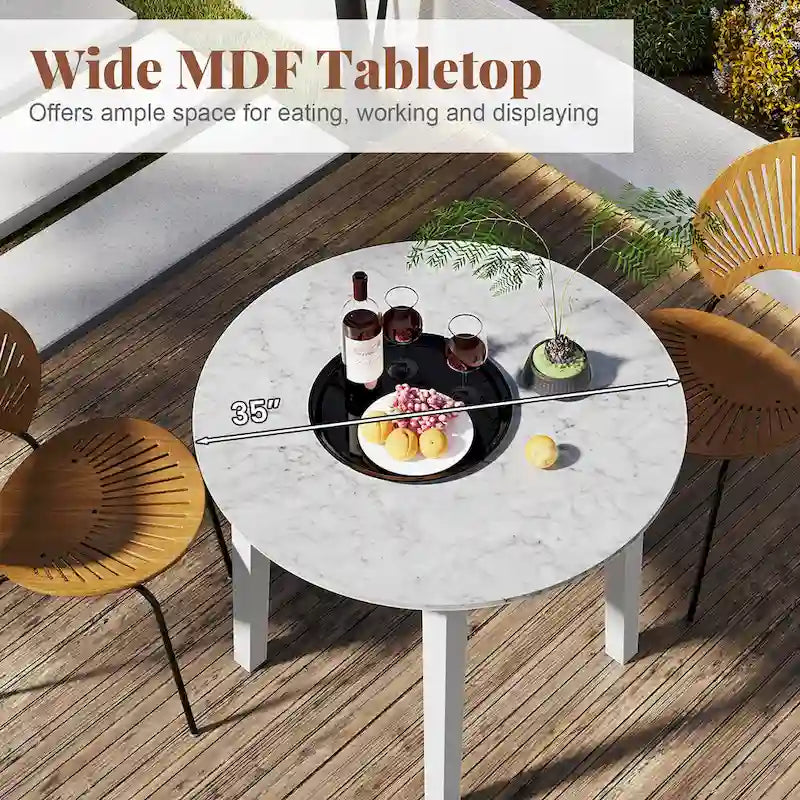 Table de salle à manger de cuisine, table à manger ronde