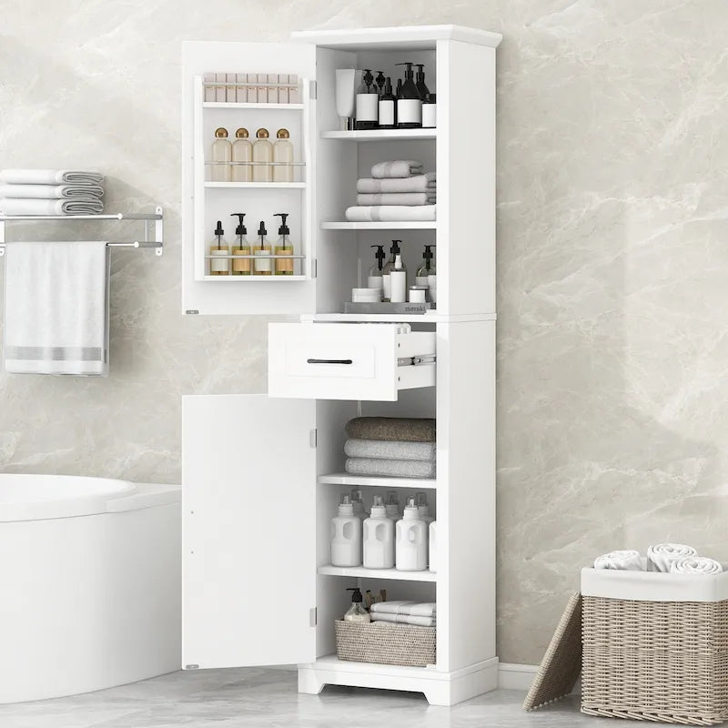 Armoires de salle de bain hautes autoportantes