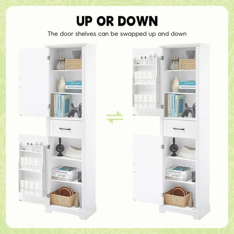 Armoires de salle de bain hautes autoportantes