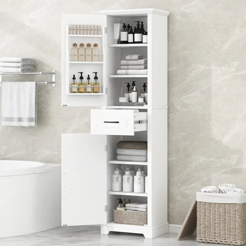 Armoires de salle de bain hautes autoportantes