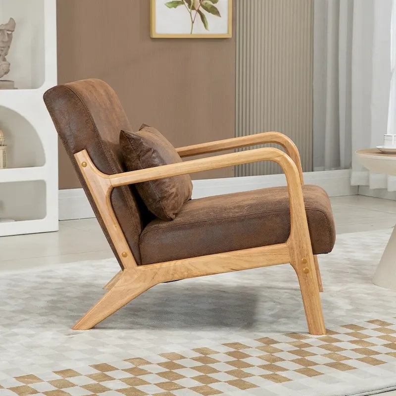 Medieval armchair upholstered in velvet