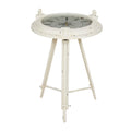 Table d'appoint en métal en forme de boussole
