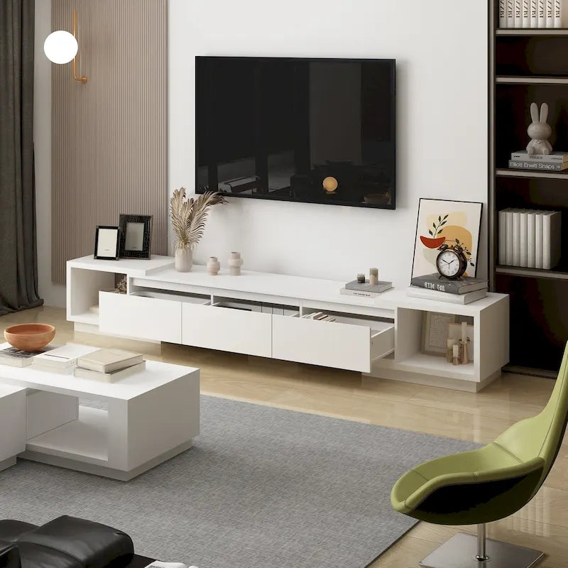 Meuble TV extensible de style moderne