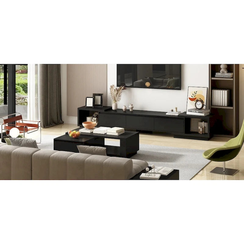 Meuble TV extensible de style moderne