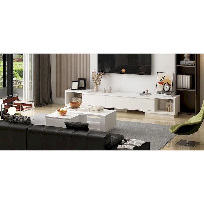 Meuble TV extensible de style moderne