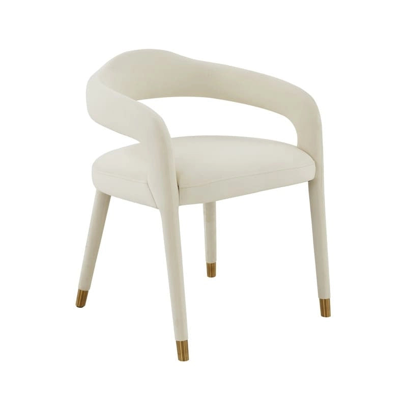 Chaise de salle à manger en velours