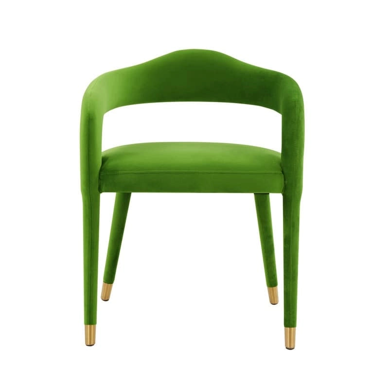 Chaise de salle à manger en velours