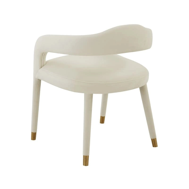 Chaise de salle à manger en velours