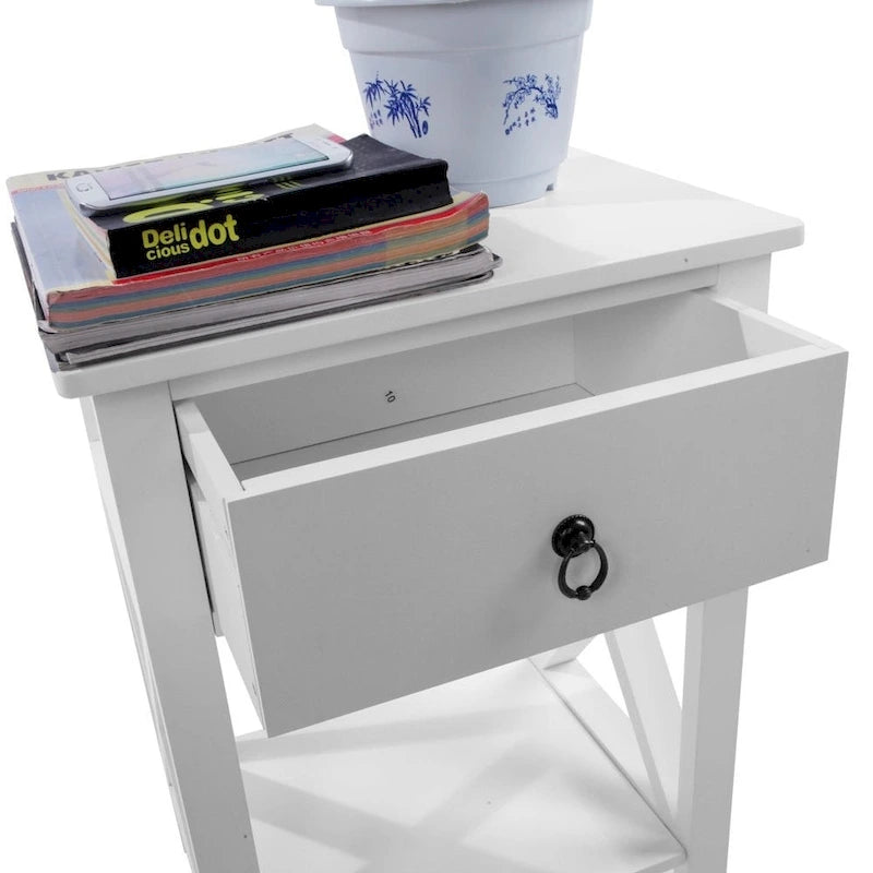 Table de chevet avec rangement