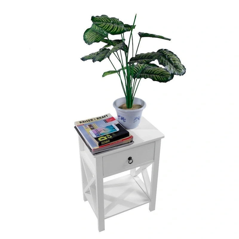 Table de chevet avec rangement
