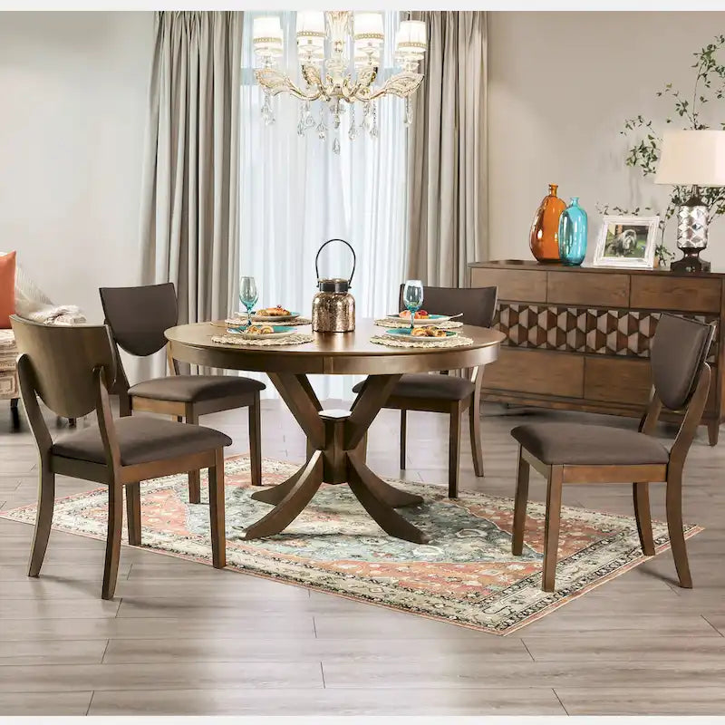 Traditional walnut dining table