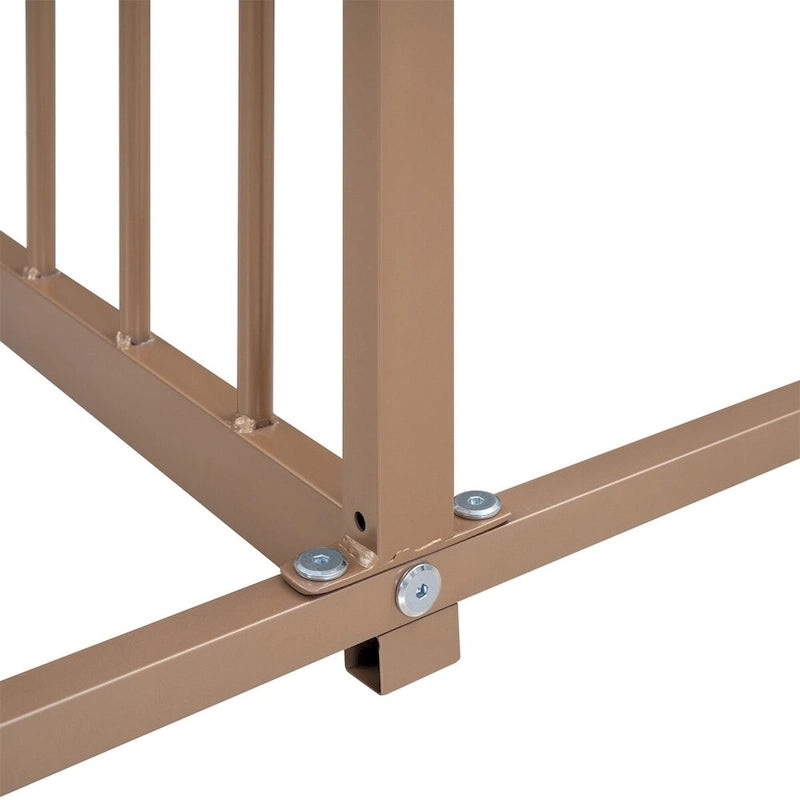Lits plateformes de maison en métal taille double