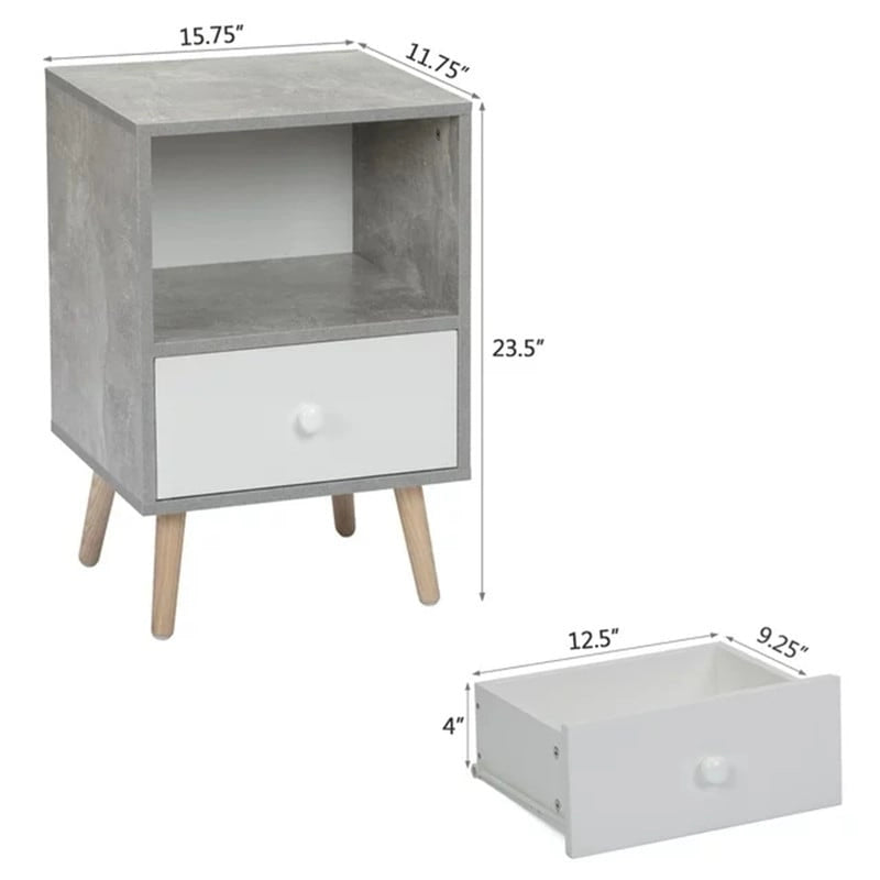 Table de chevet moderne en bois