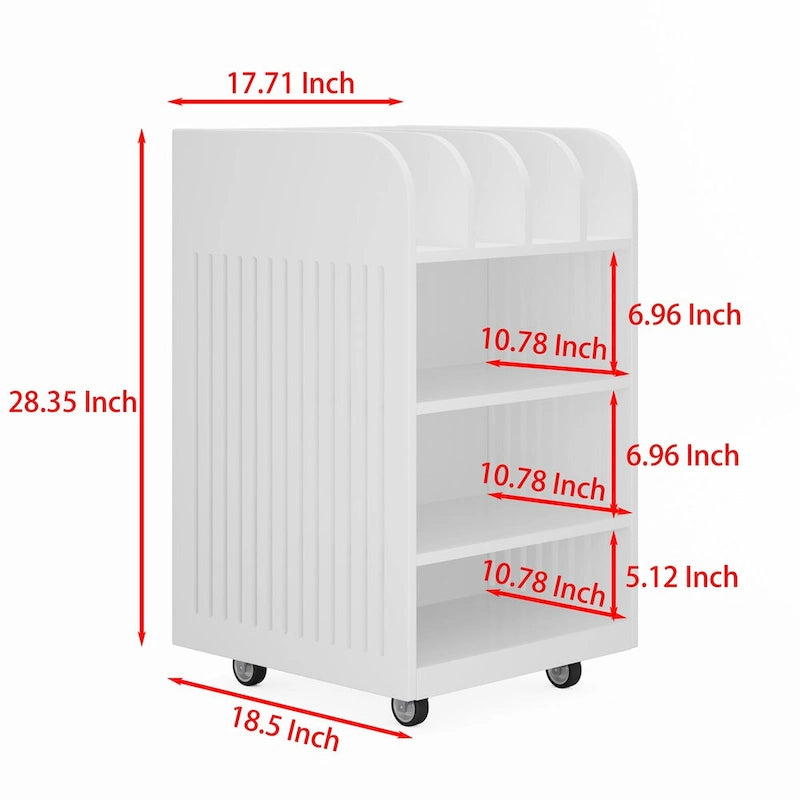 Îlot de Rangement de Cuisine Mobile Minimaliste