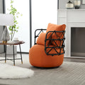 Fauteuil d'appoint pivotant rembourré pour salon