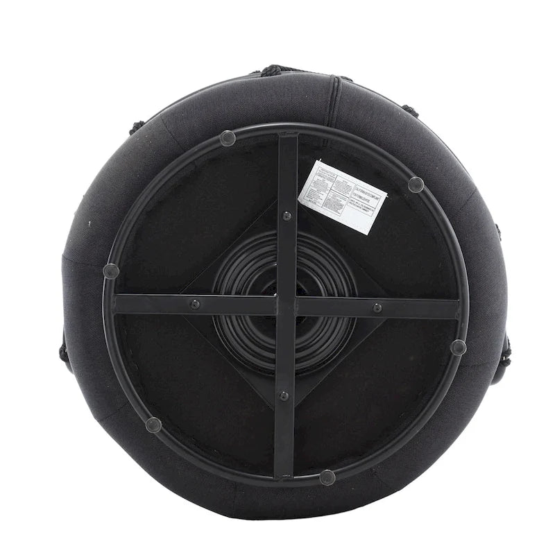 Fauteuil d'appoint pivotant rembourré pour salon