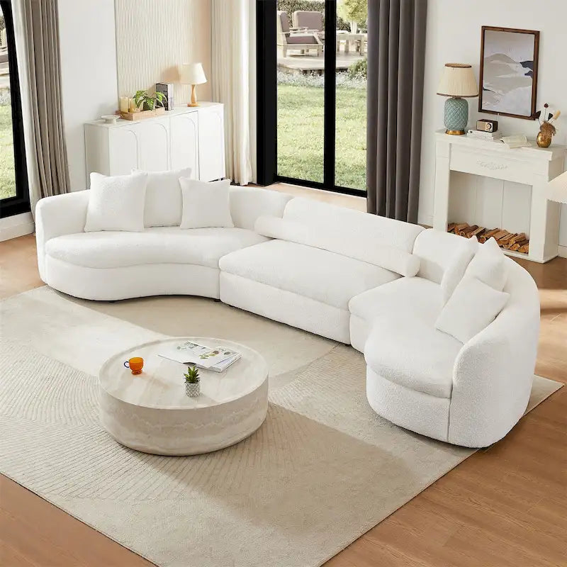 Canapé rembourré de style moderne, très grand