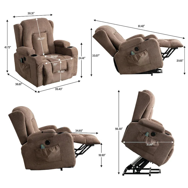 Fauteuil inclinable électrique releveur