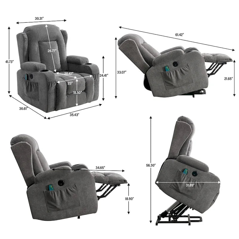 Fauteuil inclinable électrique releveur